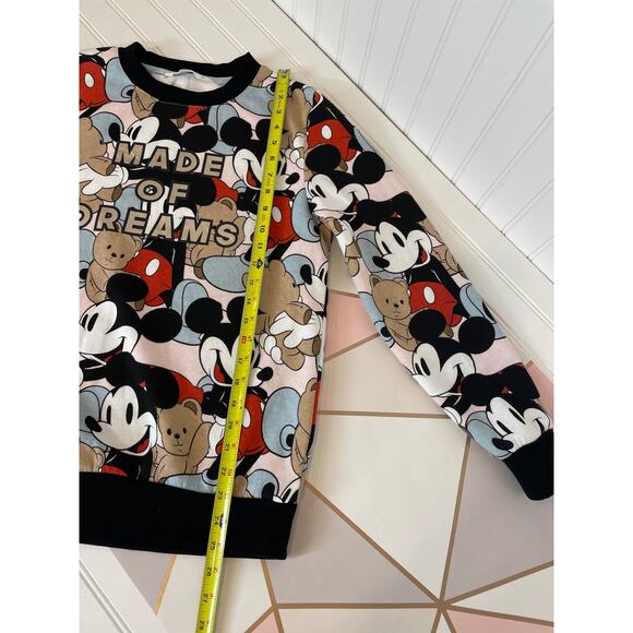 Disney Women’s Sweatshirt Mickey Mouse Made Of Dreams Loungewear Size S - Picture 4 of 6